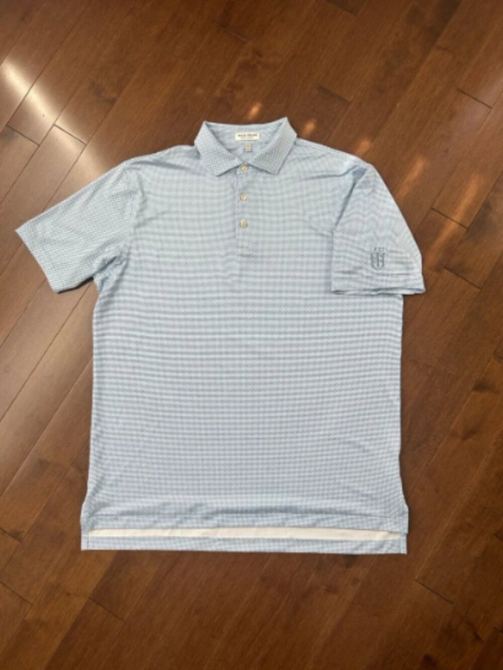 Peter Millar Summer Comfort Golf Polo Blue Print